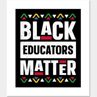 Black Educators Matter Black History Month Africa Teacher Posters and Art